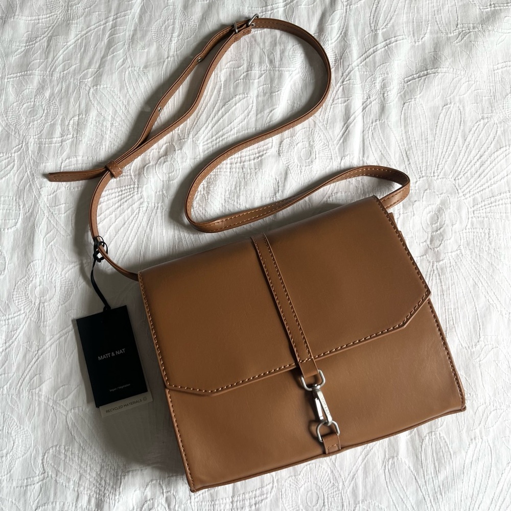 Matt & Nat lauren vegan crossbody bag in pecan